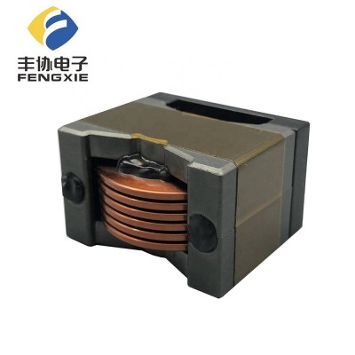 High Current Ferrite Core Inductor Low Loss Flat Copper Coil Dip Power Inductor